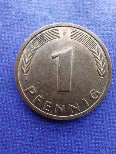 Германия ФРГ 1 пфенниг 1989 F