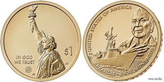 1 доллар 2025 год США,Рэй Монтегю,Американские инновации (Новинка!!!)