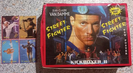 Коробка от жвачек и карточек street fighter.1998.