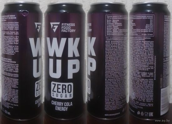 Банка от энергетика WKUP CHERRY COLA ENERGY 2024.04.26 450мл ZERO SUGAR (ОБМЕН/ПРОДАЖА/ТОРГ) 1лот=1шт