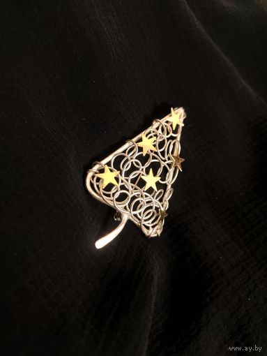 Брошь Новогодняя ёлка