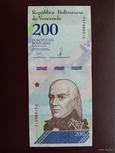 Венесуэла 200 боливаров 2018 UNС
