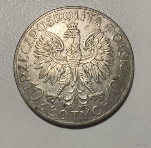10 злотых 1932 года Ядвига