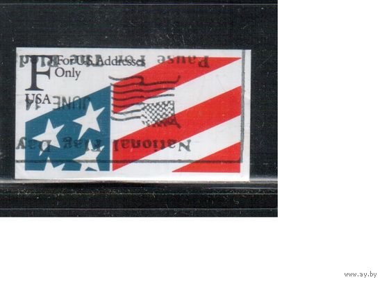 США-1991, (Мих.2118),  гаш. , Стандарт, Флаг(одиночка),