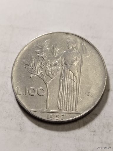 Италия 100 лир 1957