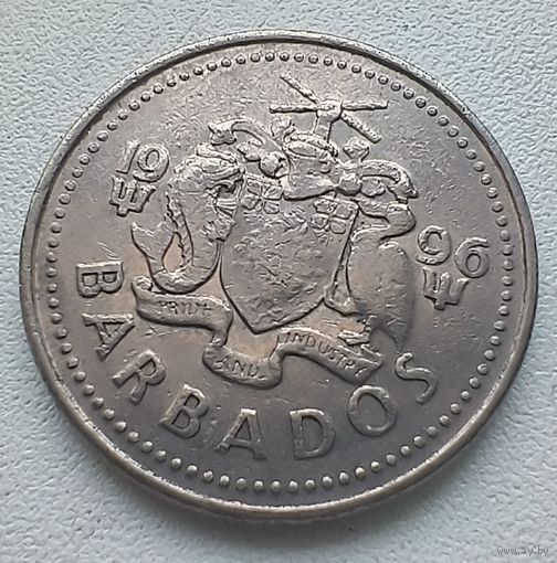 Барбадос 25 Центов 1996. 5-7-14