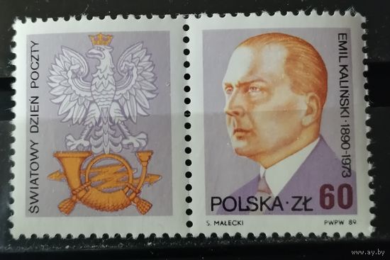 Польша 1989 Эмиль Калински министр почты,