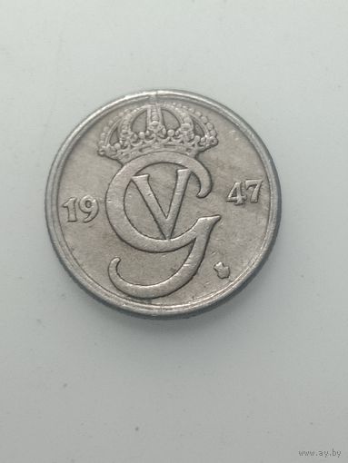 Швеция 10 эре 1947 года .