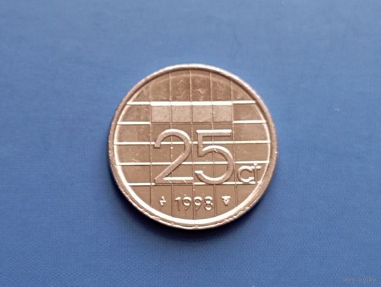 Нидерланды. 25 центов 1998