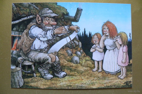 Современная открытка, Rolf Lidberg, чистая; тролли, 89.