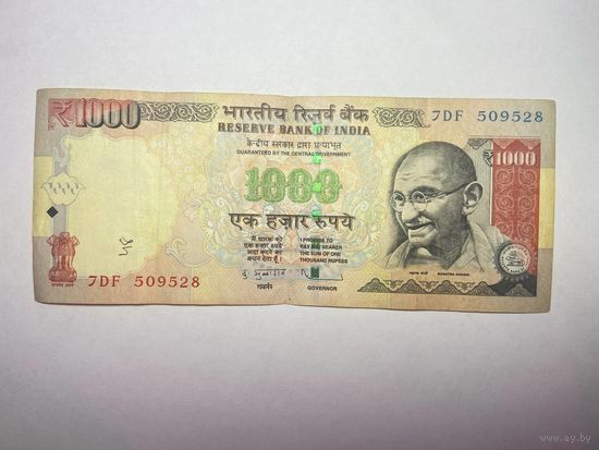 Индия 1000 рупий 2013 год.-02