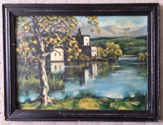 Дударенко Л.А. Оргалит,масло. Размер с рамой 52х69 см