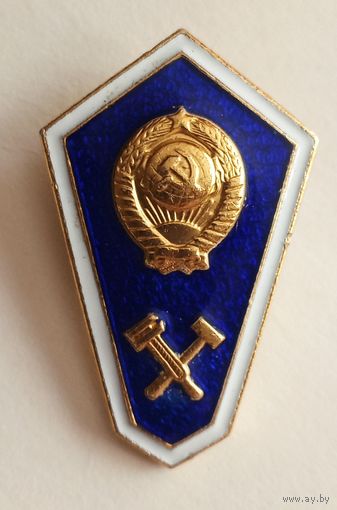 Поплавок. Знак об окончании технического училища СССР. ЛМД.