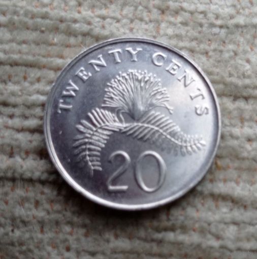 Werty71 Сингапур 20 центов 2007 орхидея Ванда Мисс Хоаким