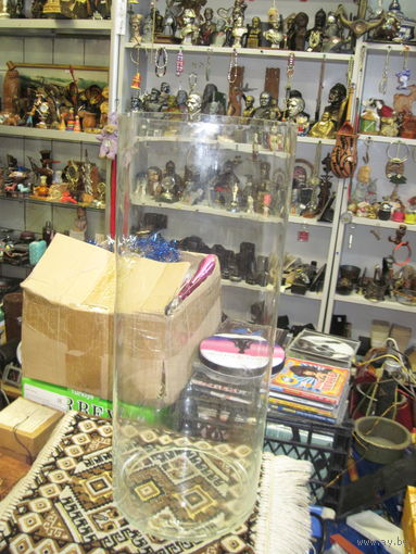 Большая(50х20 см) стеклянная емкость, аквариум?, ваза.