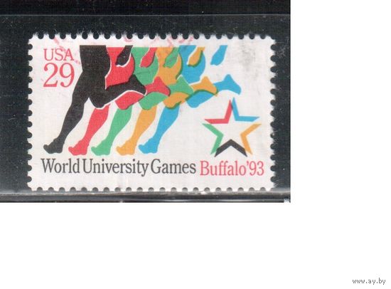 США-1993, (Мих.2344) , гаш., Спорт, Студенческие Игры (одиночка),