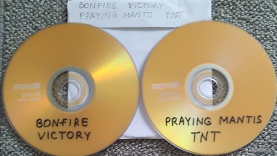 DVD MP3 дискография BONFIRE, VICTORY, PRAYING MANTIS, TNT - 2 DVD
