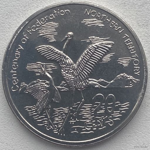 Австралия 20 центов 2001 г. Северная территория