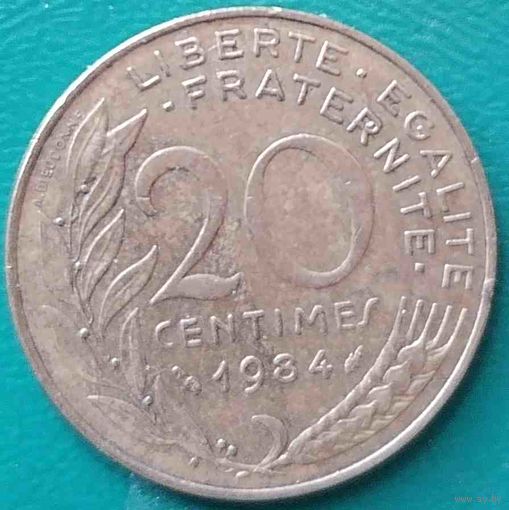 Франция 20 сантимов 1984