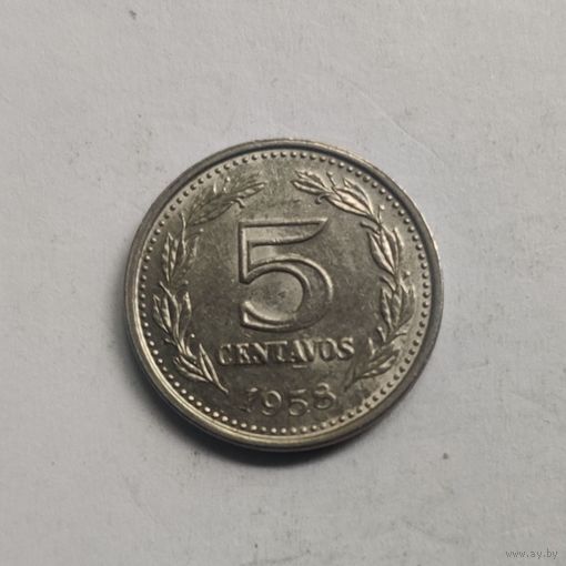 Аргентина 5 сентаво 1958 г.