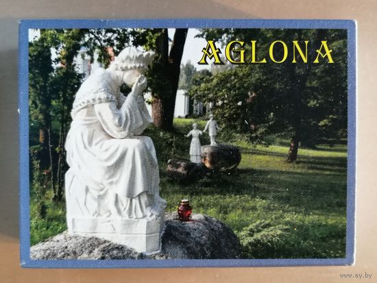 Латвия, города на спичечных коробках, Аглона, 7 х 5 х 2 см, спички