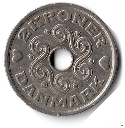 Дания. 2 кроны. 2000 г.
