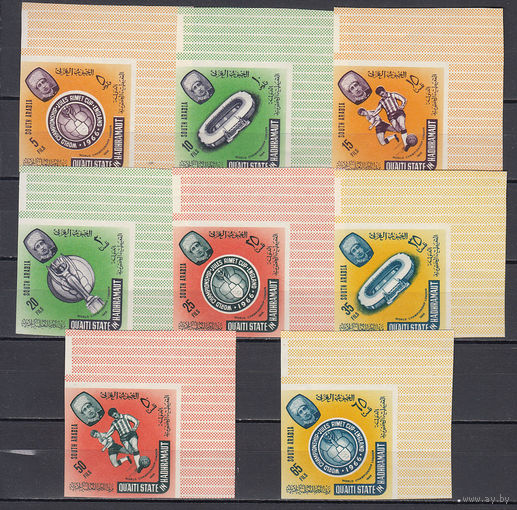Спорт. Футбол. Аден. 1966. 8 марок б/з. Michel N 71-78 (30,0 е)