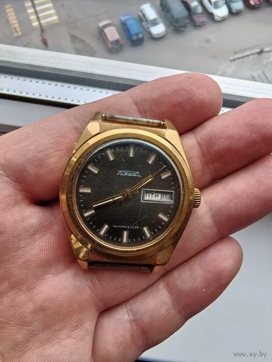 Часы ссср ракета ролекс ,наручные, на ходу, позолоченные, ау10