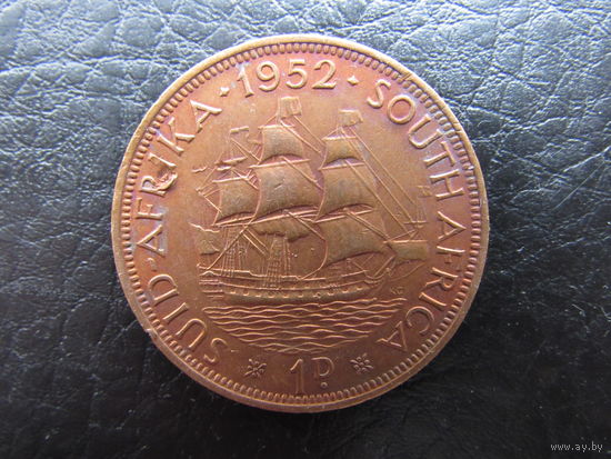 ЮАР. 1 пенни. 1952 . С 20 копеек. Распродажа коллекции. Смотрите другие лоты.