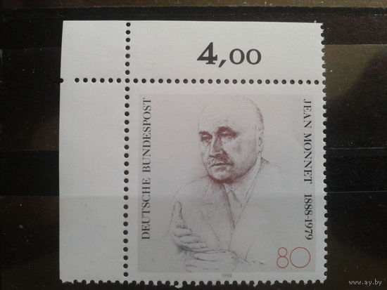 ФРГ 1988 французский политик **Михель-1,6 евро