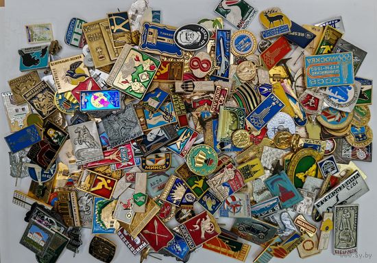 Значок СССР Одним лотом 160 шт. С рубля