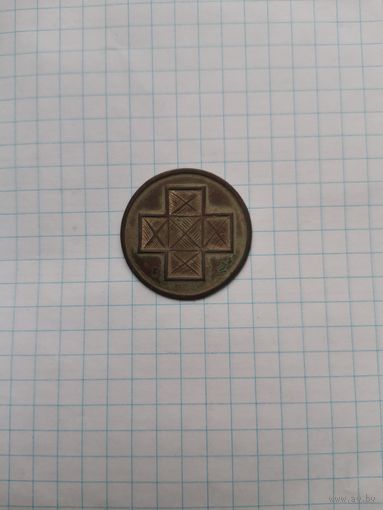 Лот РИ медицина. Две петлицы чинов мед Службы РИ. Знак + кокарда.