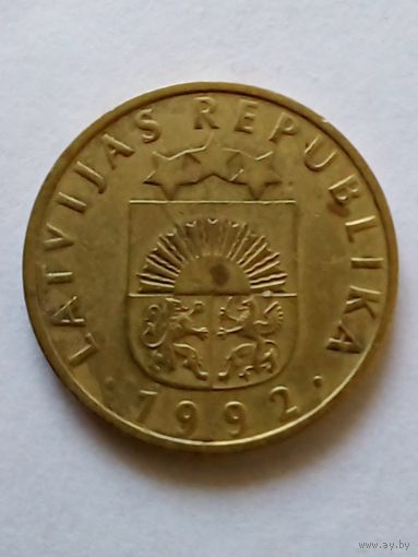 Латвия.10 сантимов 1992 г