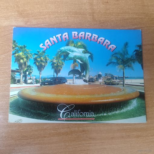 Открытка Санта -Барбара, Калифорния.