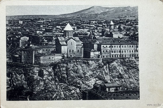 Открытка Грузия Тифлис Метехский замок 739 тираж 3000