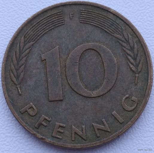 Германия 10 пфеннигов 1990 F. Возможен обмен