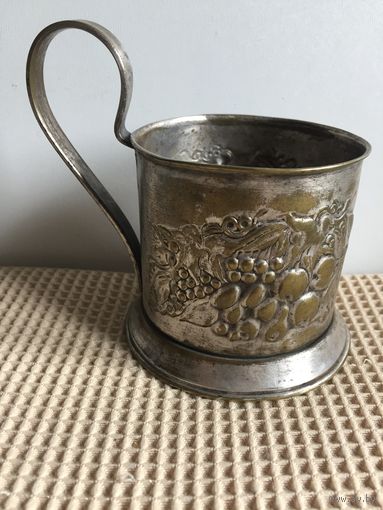 ПОДСТАКАННИК "ДВЕ ФРУКТОВЫЕ КОМПОЗИЦИИ". МСТЕРА. ДОВОЕННЫЙ. 1935-1939ГГ. ОЧЕНЬ РЕДКИЙ. ЦЕНА СНИЖЕНА ! СМ.ФОТО И ОПИСАНИЕ.
