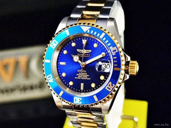 Часы Invicta Mako Pro Diver новые с автоподзаводом. Механика. Водостойкость 200 м по ISO 22810.