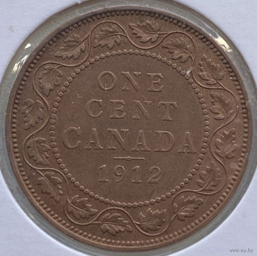 Канада 1 цент 1912 г. В холдере