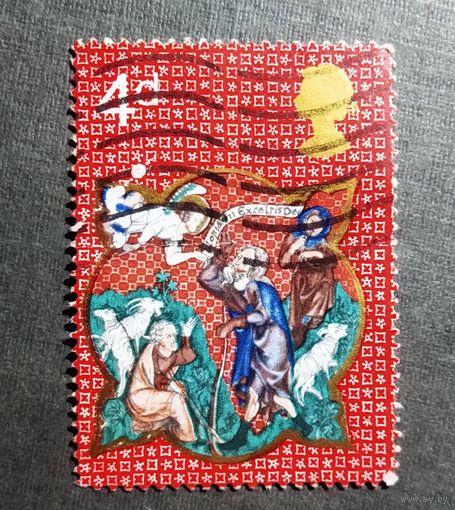 Марка Великобритания 1970 год Рождество