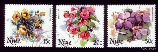 3 марки 1981 год Ниуэ 388,390,400