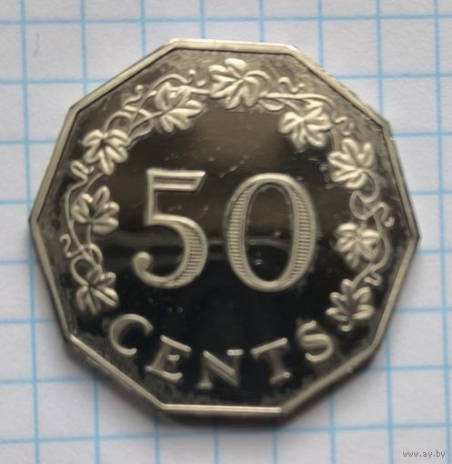 МАЛЬТА 50 ЦЕНТОВ 1972 ГОД