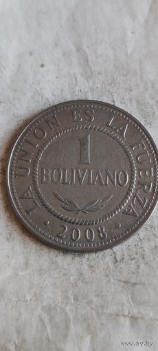 Боливия 1 боливиано 2008