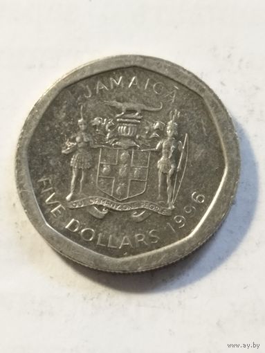Ямайка 5 долларов 1996