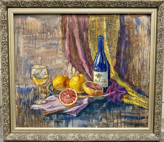 Натюрморт с грейпфрутом П.Ходорович  2020г.