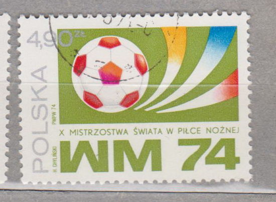 Спорт футбол Польша 1974 год лот 14