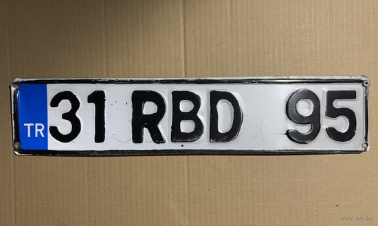 Номерной знак. Турция.