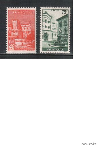 Монако-1954(Мих.490-491)  **   , Стандарт, Архитектура (полная серия)