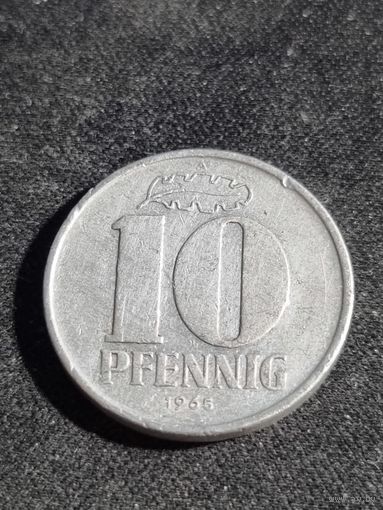 ГДР 10 пфеннигов 1965
