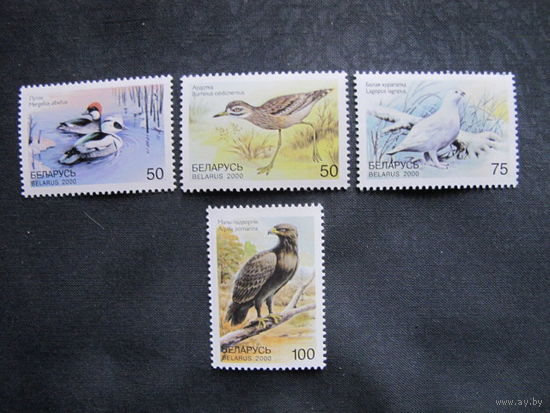 Марки РБ (##369-372). Птицы Беларуси